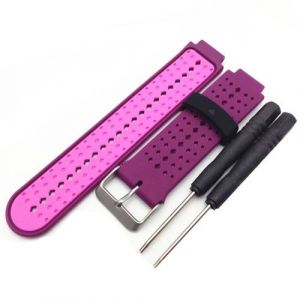 Bracelet en silicone Unisex universel pour Garmin Forerunner 220/230/235/630/620/735 - Rose
