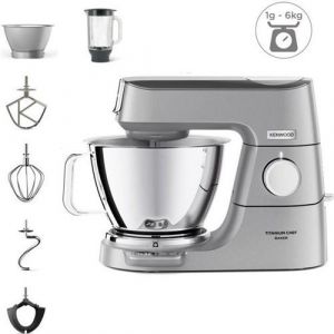 Kenwood Titanium Chef Baker KVC85.124SI - Robot pâtissier - 1200 Watt - argent