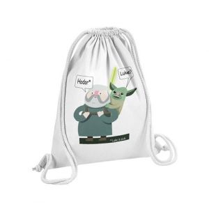 Fabulous Sac de Gym en Coton Blanc Game of Geek Hodor Yoda Game of Thrones Star Wars 1 12 Litres