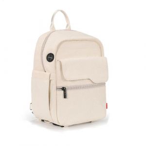 Sac &agrave; appareil photo Cwatcun, en toile, l&eacute;ger, mod&egrave;le D93, taille grande, couleur beige, dimensions 30&times;14&times;21 cm