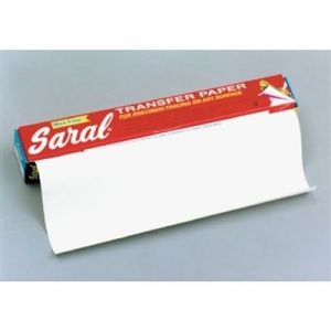 Papier transfert saral 12 feuilles 45 x 61 cm blanc - oz international