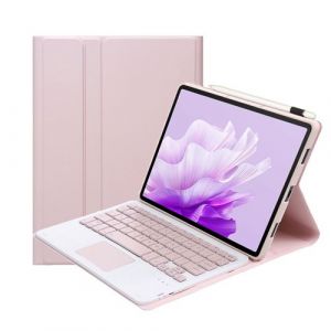 Clavier Bluetooth FOXDOCK pour Honor Pad X8a d&eacute;tachable et ultra-fin touches carr&eacute;es avec fonction tactile-Rose