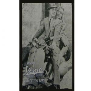 FORME Petite plaque métal de collection Vespa Balade en Amoureux
