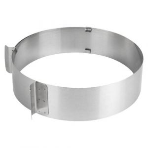 Cercle de Pâtisserie "Extensible" 15-30cm Argent