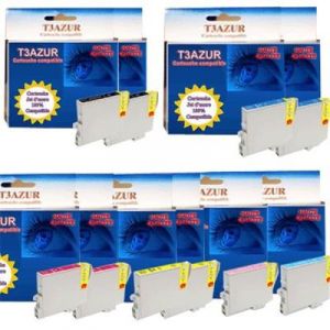 Cartouche compatible - 10 Cartouches Epson T0801-T0806 - Compatibles