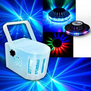 MINI DERBY Kolor Lytor EFFET LIGHT 4 LED RVBW + Roundmagic effet OVNI