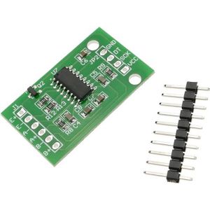 Capteur de Pesage HX711 24 Bit Module A/D de Pr&eacute;cision &agrave; Double Canal Id&eacute;al pour Robotique et Automatisation Industrielle, Plastique