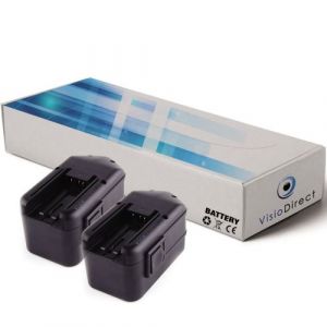 Lot de 2 batteries pour AEG BSB 18 STX PN 18 X SB2E 18 STX 3300mAh 18V -VISIODIRECT-
