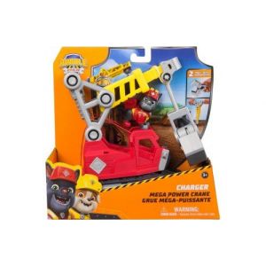 Coffret pat patrouille collection ruben et compagnie - charlie + camion grue - set figurine et véhicule et carte tigre
