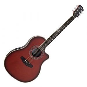 Roundback Guitare &eacute;lectro-acoustique par Gear4music, Vintage Burst
