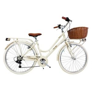 Vélo de ville Dolce Vita by Canellini ROMA 26 avec panier - Beige