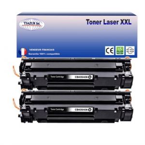 2 Toners compatibles avec HP LaserJet Pro&nbsp;M1232, P1102, P1102w remplace HP CE285A- T3AZUR