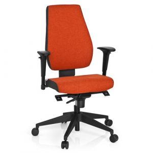 Chaise de bureau / Chaise pivotante PRO-TEC 500 tissu rouge fonc&eacute;/rouge hjh OFFICE