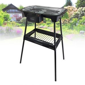 Barbecue électrique sur pieds ou sur Table - Triomph ETF1526 - 2000W - intérieur et extérieur
