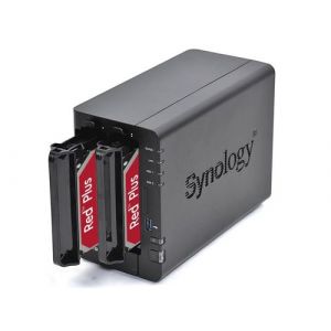 Serveur NAS Synology DS224+ 8To 6G SYN original avec 2x disques durs WD 4To RED PLUS, 6GB DDR4