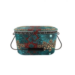 Boîte à couture motif Géométrie - 21x31x17,5cm - Collection Les merveilles d'Alice(...) - 845 Géométrie