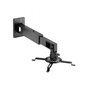 supports muraux videoprojecteurs KIMEX 051-1003 Support mural vidéoprojecteur, Longueur réglable 46-60cm, Noir