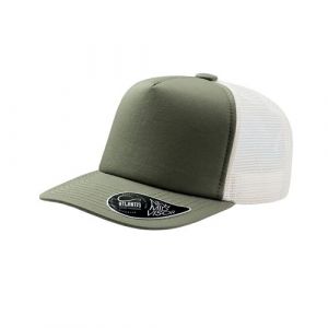 Atlantis - Casquette trucker visière mi-longue RECORD - Mixte (Taille unique) (Olive) - UTAB208