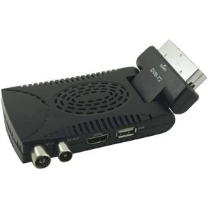 Generico D&eacute;codeur num&eacute;rique terrestre HD Mini Dvb T2 USB HDMI prise p&eacute;ritel 180&deg; TV r&eacute;cepteur Noir