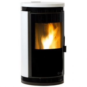 Po&ecirc;le &agrave; granul&eacute;s de bois 7.5kw blanc avec wifi Ecoforest 20902