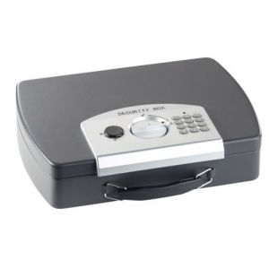Coffre-fort de voyage en acier pour documents A4 avec serrure électronique