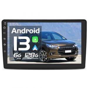 Autoradio Android 13 pour Citroen C2 C3 (2001-2010) [6Go+128Go] avec 4G Carplay Android Auto 9 Pouces Écran GPS BT WiFi USB DSP SWC