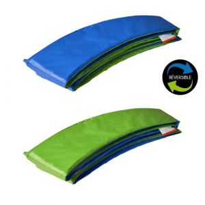 Matelas de protection r&eacute;versible pour trampoline &Oslash;245cm CANBERRA - vert/bleu