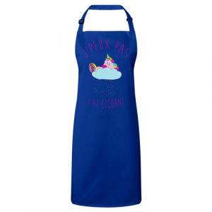 Fabulous Tablier Cuisine Premium Bleu J'Peux Pas J'Ai Licorne Licorne Qui Dort sur Nuage