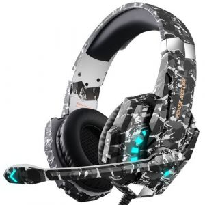 Casque Gamer KOTION EACH G9600 RGB Camouflage - Filaire PC - Noir