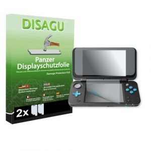 New Nintendo 2DS XL film de protection d'écran - 2 x Disagu Film blindé pour New Nintendo 2DS XL film de protection contre la casse
