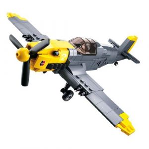 Jeu de construction brique emboitable compatible lego sluban wwii 2ème guerre mondiale bombardier allemand armé militaire m38 b0692 pilote articulé