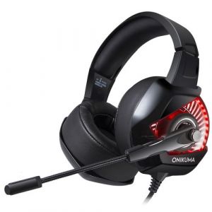 ONIKUMA K6 Gaming Headset Bass Surround Sound Over Ear Casque pour PS4 Xbox One PC commutateur Nintendo TH992