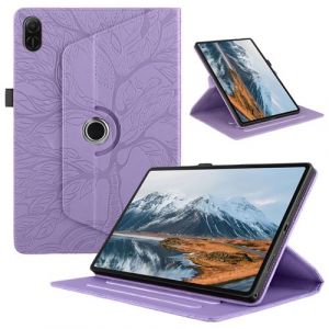 &Eacute;tui FOXDOCK &agrave; rabat rotatif &agrave; 360&deg; pour Honor Pad X8a , r&eacute;sistant aux chocs et dot&eacute; d'un support vertical-Violet