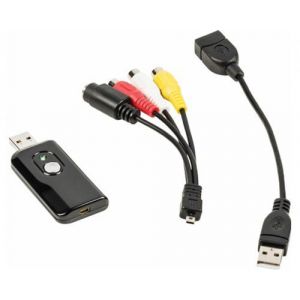 KOMELEC Boitier D'acquisition Vidéo Usb 2.0 (rca + Svhs) Compatible Windows 8 / 10 / 11