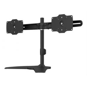 Multibrackets M VESA Desktopmount Dual Stand - Pied - pour 2 &eacute;crans LCD - aluminium, acier - noir - Taille d'&eacute;cran : 24"-32" - support pour ordinateur de bureau
