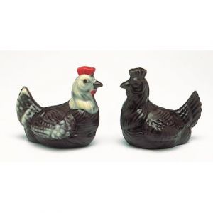 Moule Poules couveuses professionnel. 6 empreintes pour 3 poules.