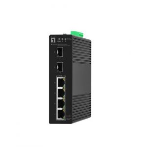 LevelOne IGS-2106P commutateur r&eacute;seau G&eacute;r&eacute; L2 Gigabit Ethernet (10/100/1000) Connexion Ethernet, supportant l'alimentation via ce port (PoE) Noir