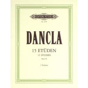 Partitions classique EDITION PETERS DANCLA - 15 STUDIES OP.68 - 2 VIOLINS Violon
