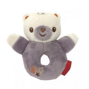 Fisher-Price anneau hochet ours 12 cm gris
