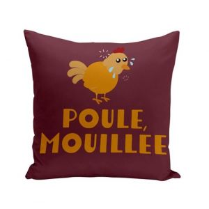 Fabulous Coussin rouge Poule Mouillée [40x40 cm]