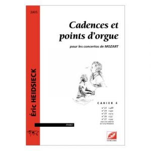 Partitions classique Symetrie HEIDSIECK E. - CADENCES ET POINTS D'ORGUE. POUR LES CONCERTOS DE MOZART - PIANO Piano