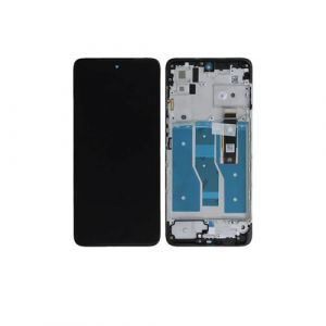 Original Ecran LCD et Vitre Tactile Avec Chassis Noir pour Motorola Moto G82 5G 5D68C20864