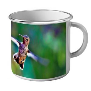 Fabulous Mug en métal émaille Colibri Battement d'Ailes