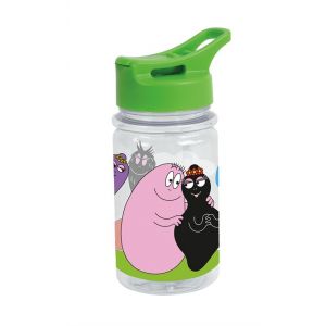 BARBAPAPA - Gourde transparente &agrave; bec 380 mL