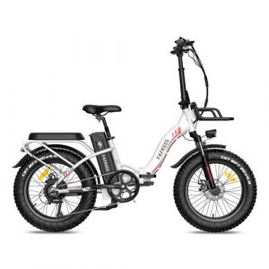 Vélo Electrique Pliant F20 MAX Blanc 500W Pneu 20 Batterie 22.5Ah 25km/h