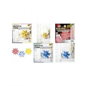 folia Feuille de papier &agrave; plier Etoile Bascetta, bleu clair