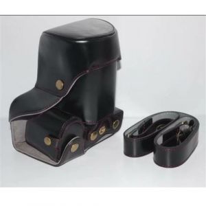 Etui en PU sac photo noir pour votre SONY ILCE-6500/a6500