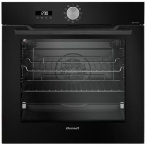 Brandt BOP7536B - Four - encastrable - niche - largeur : 56 cm - profondeur : 55 cm - hauteur : 58.5 cm - avec système auto-nettoyant - classe A+ - noir
