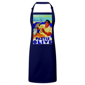 Fabulous Tablier Cuisine Premium Navy Marseille Olive Vieux Port Pastis
