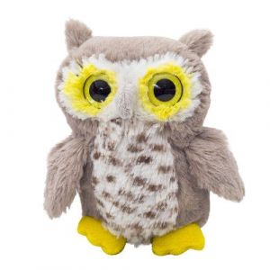 Wild planet - all about nature - k7842 - peluche - hibou - 15 cm